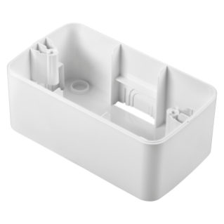 WALL-MOUNTING BOX - FOR TOP SYSTEM PLATE - 4 GANG - CLOUD WHITE - SYSTEM