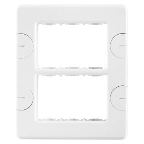 placca compact - autoportante - 6 posti (3+3 sovrapposti) - bianco nuvola - system