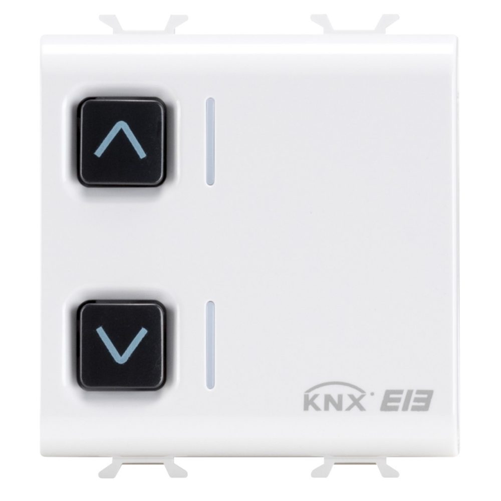  ATTUATORE PER TAPPARELLE - 1 CANALE - 6A - KNX - 2 MODULI - BIANCO SATINATO - CHORUSMART
