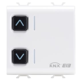 attuatore per tapparelle - 1 canale - 6a - knx - 2 moduli - bianco - chorusmart