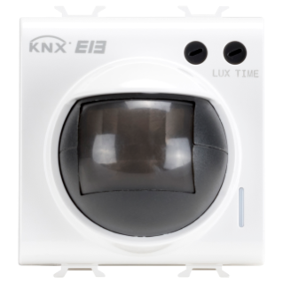 IR MOTION DETECTOR WITH TWILIGHT SENSOR - KNX - 2 MODULES - SATIN WHITE - CHORUSMART
