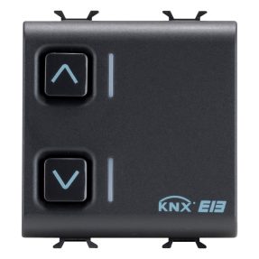 actuador para persianas enrollables - 1 canal - 6a - knx - 2 módulos - negro - chorusmart