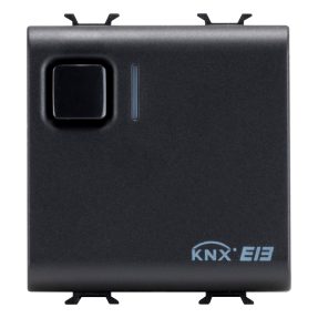 actuador on/off - 1 canal - 16a - knx - 2 módulos - negro - chorusmart