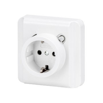 Sicherheits-Steckdose für Unterputzmontage - Typ A - Farbe Polarweiss - IP21 Sicherheits-Steckdose für Unterputzmontage - Typ A - Farbe Polarweiss - IP21