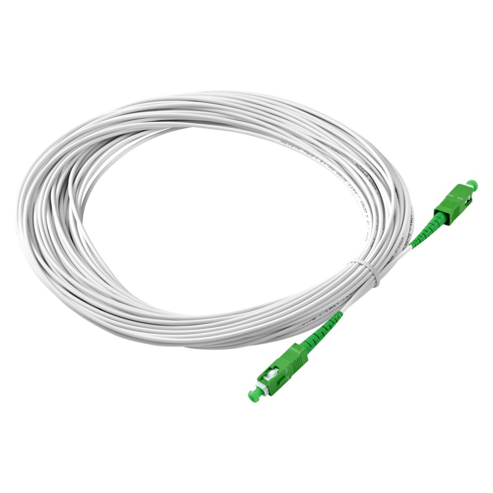  bretella monofibra sc/apc - sc/apc - 20m - bianco