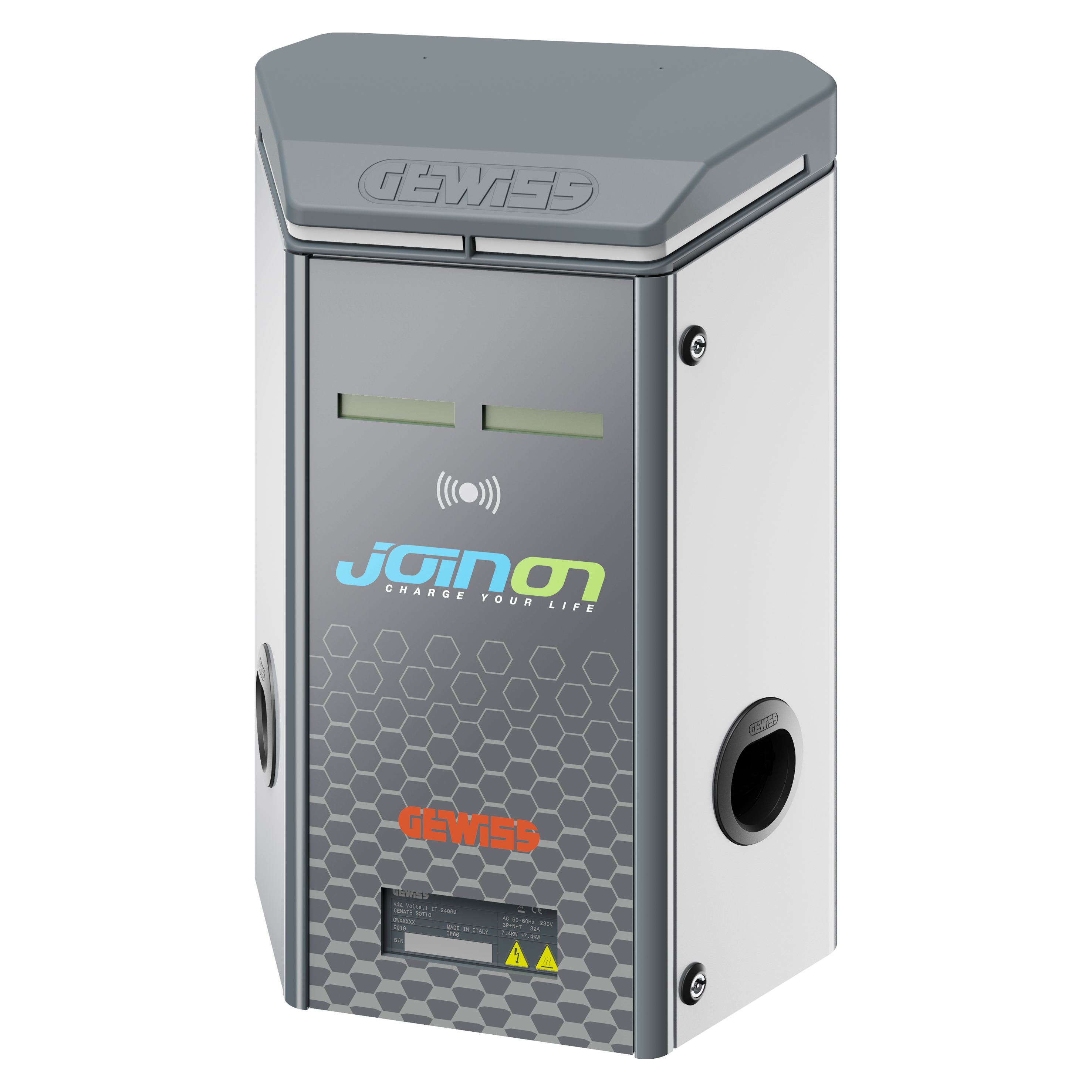 BORNE DE RECHARGE I-CON STANDARD - RFID 7,4 kW T2S - IP55