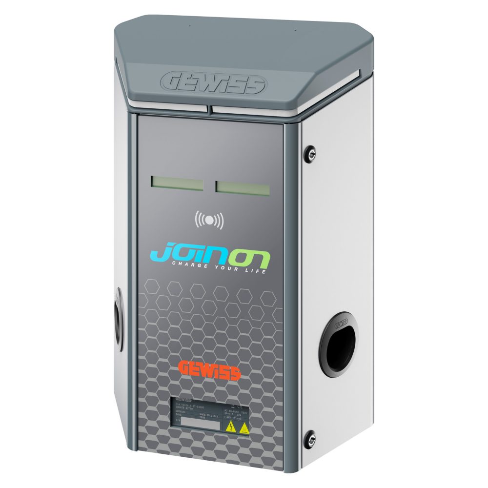  wall box i-on - stazione di ricarica da parete - cloud occp 1.6 - kit ethernet + modem 4g - 11 + 11 kw - ip55