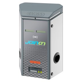 wall box i-on - stazione di ricarica da parete - cloud occp 1.6 - kit ethernet + modem 4g - 22 + 22 kw - ip55