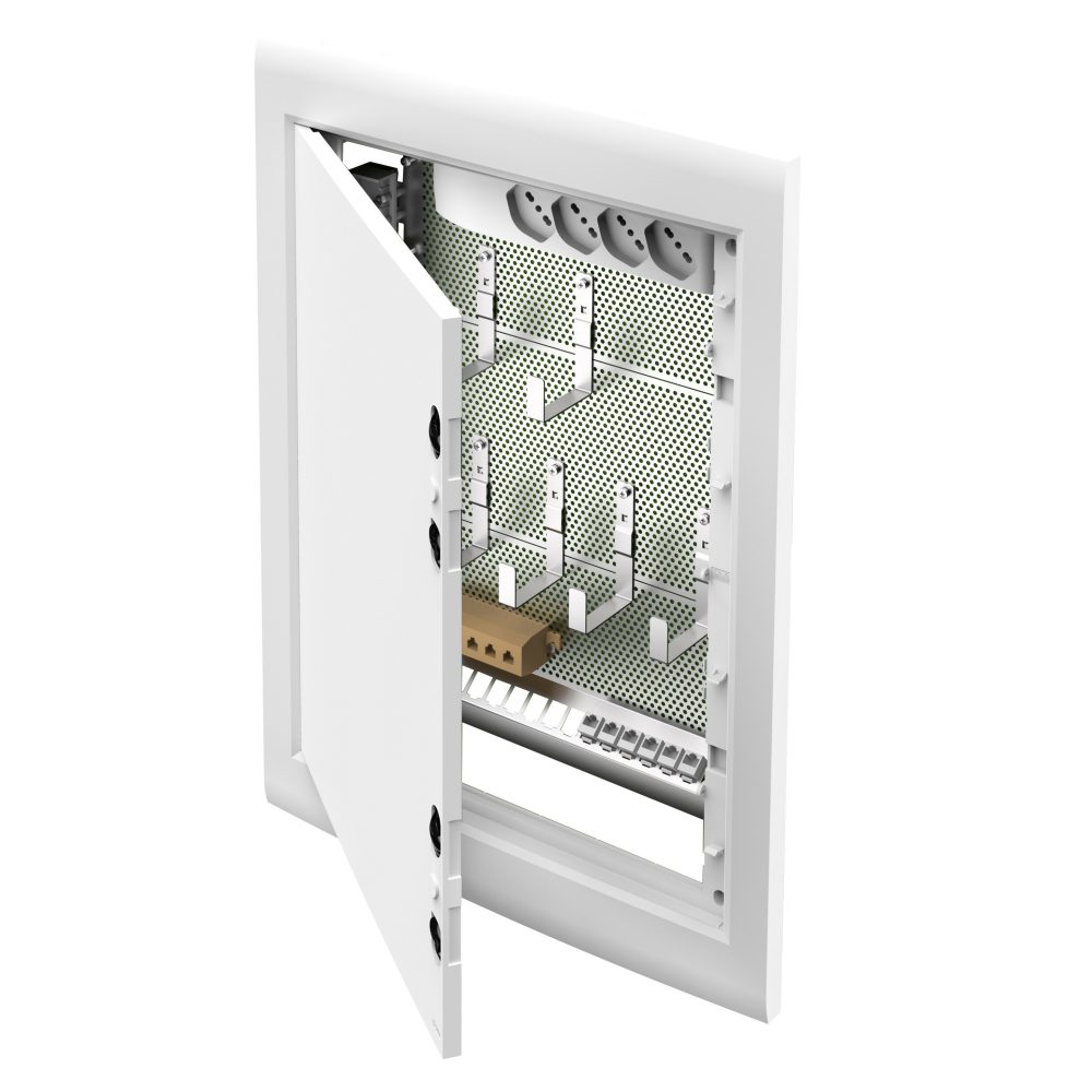 frontale quadro distribuzione segnale appartamento (qdsa) completo 54 m