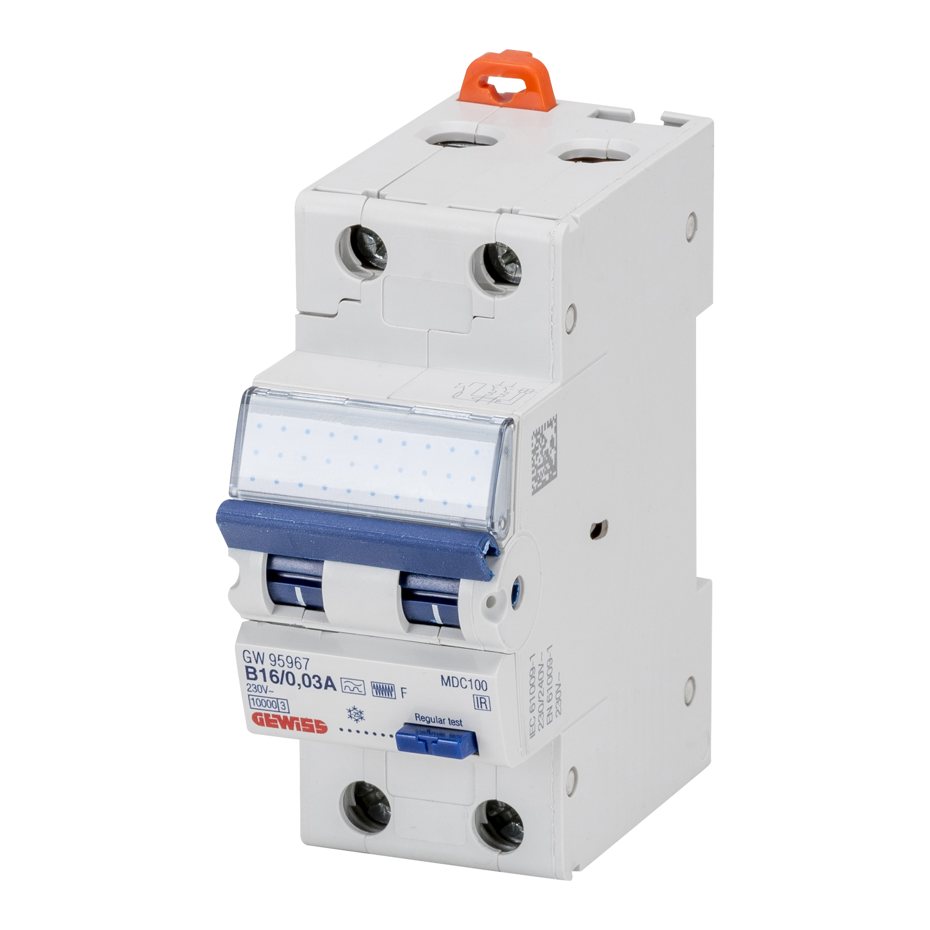 Interruttore automatico magnetotermico differenziale 1 Polo + N 30Ma Tipo  Ac 6 Ka C 2M - 16/32A Corrente nominale (A) 32