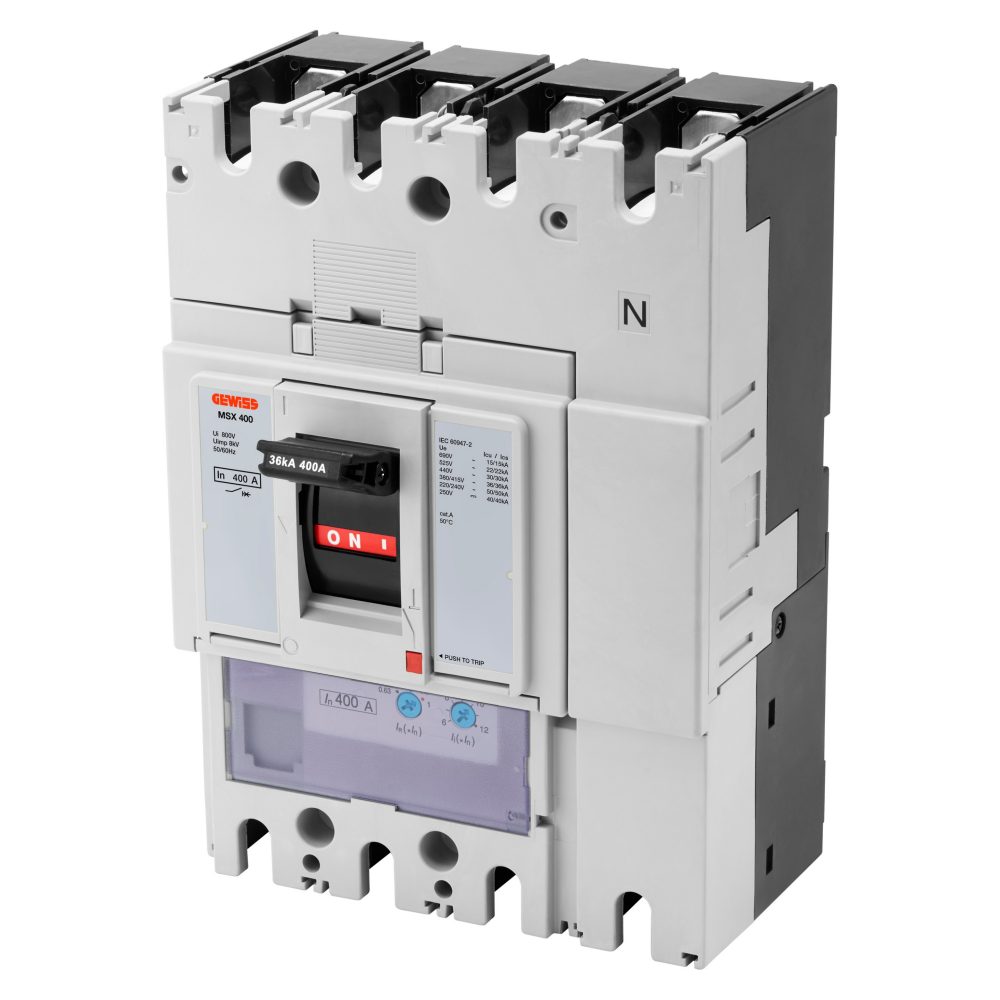  msx 400 4p 400a 50ka trmr vermogensautomaat thermisch en magnetisch instelbaar