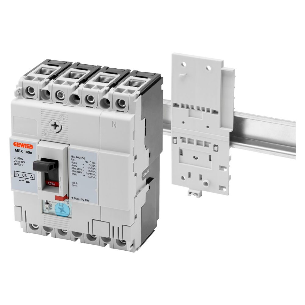  STAFFE FISSAGGIO SU GUIDA DIN - MSX/M160c