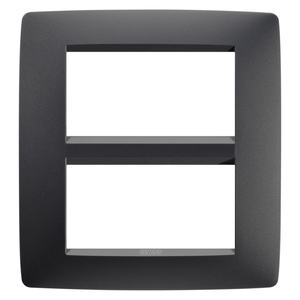  one plate - in painted technopolymer - 8 modules - satin black - chorusmart