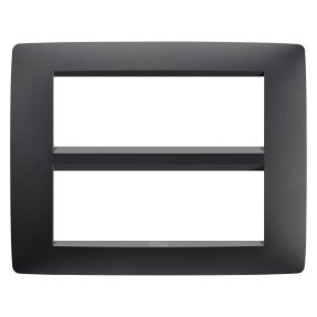 plaque one - en technopolymère peint - 12 modules - noir satin - chorusmart