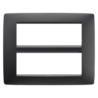 PLACA ONE - TECNOPOLÍMERO BARNIZADO - 12 MÓDULOS - NEGRO SATINADO - CHORUS