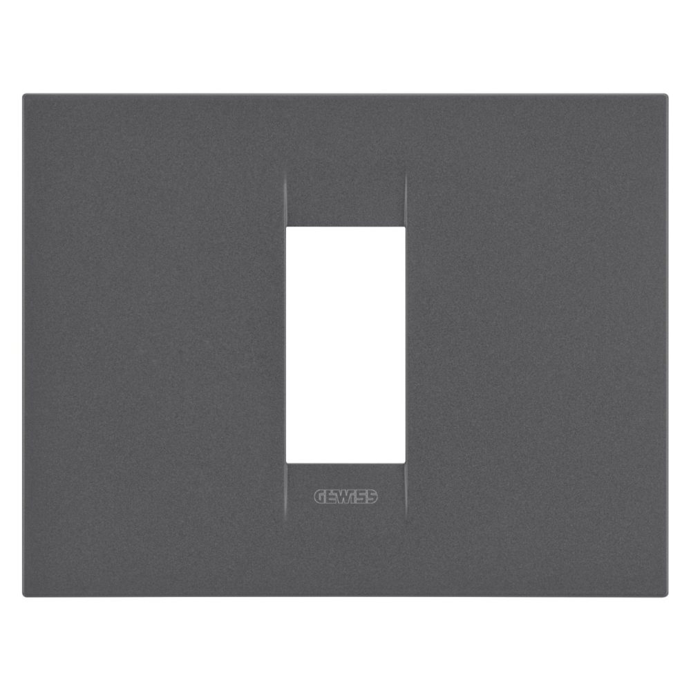  GEO PLATE - IN PAINTED TECHNOPOLYMER - 1 MODULE - SATIN BLACK - CHORUSMART