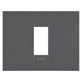 plaque geo - en technopolymère peint - 1 module - noir satin - chorusmart