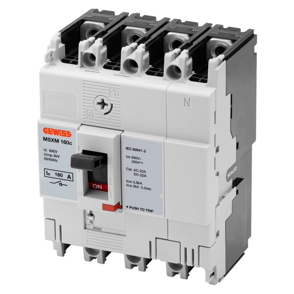  MSXM 160c 4P 160A 690V