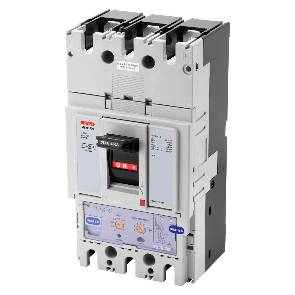  msxe 400 - interruttore con sganciatore elettronico scatolato - lsi - 85ka 3p 400a 690v