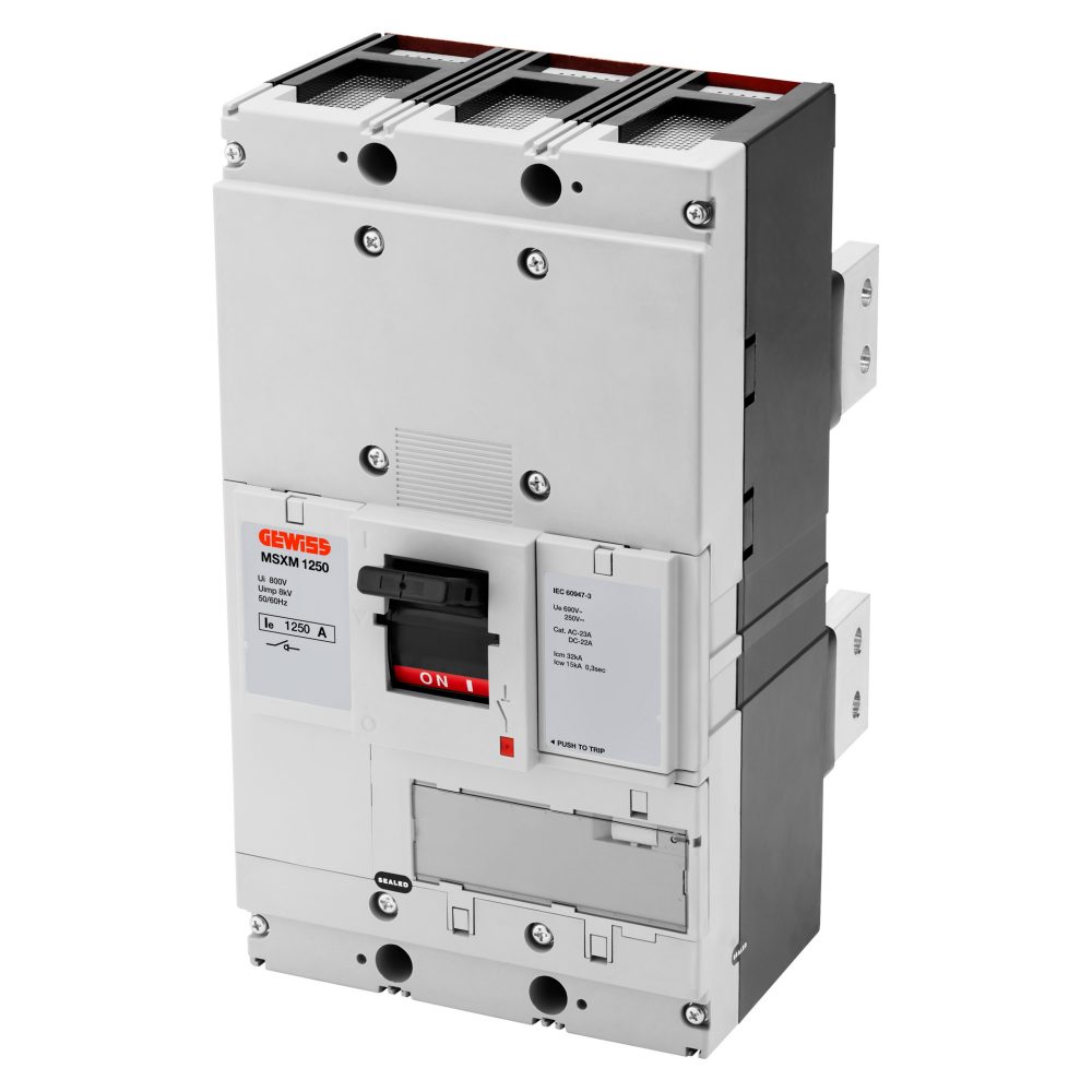  msxm 1250 - interruttore di manovra sezionatore - terminali posteriori - 3p 1250a 690v