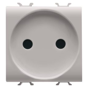zásuvka dle francouzské normy 250 v ac – 2p 16 a – 2 moduly – přírodní matná béžová – chorusmart