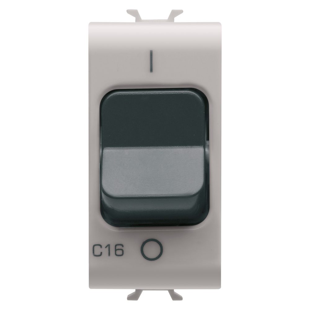  miniature circuit breaker - c characteristic - 1p 16a 230vac - 1 module - natural satin beige - chorusmart