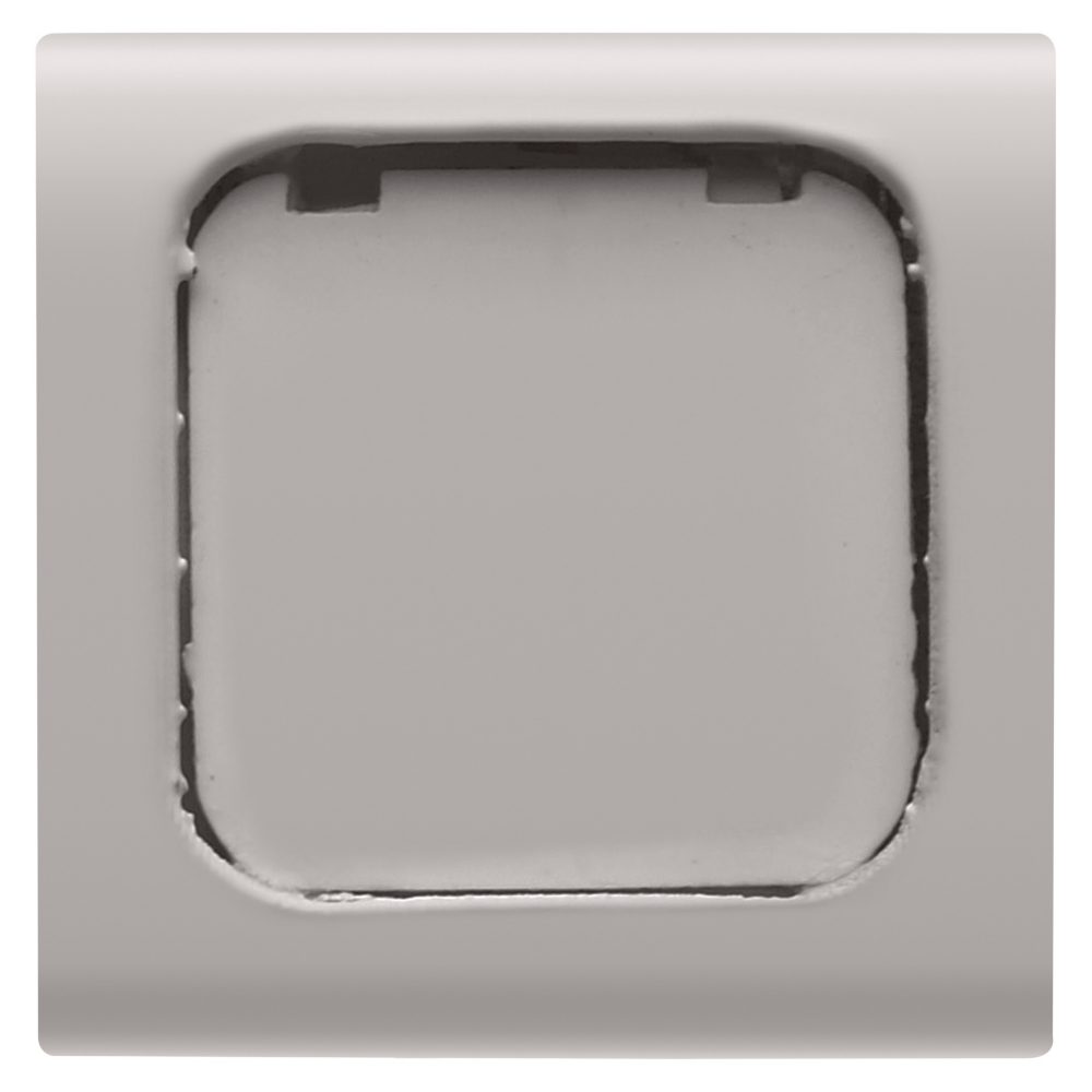 tasto intercambiabile - 22x22mm - con etichetta - natural beige satinato - chorusmart