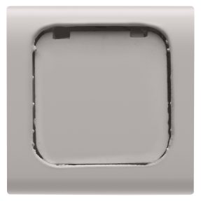 tasto intercambiabile - 22x22mm - con etichetta - natural beige satinato - chorusmart