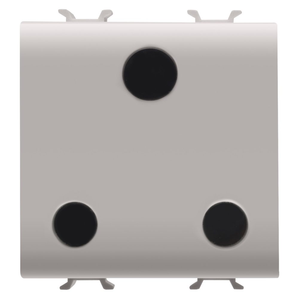  BRITISH STANDARD SOCKET-OUTLET 250V ac - 2P+E 15A - 2 GANG - NATURAL SATIN BEIGE - CHORUSMART