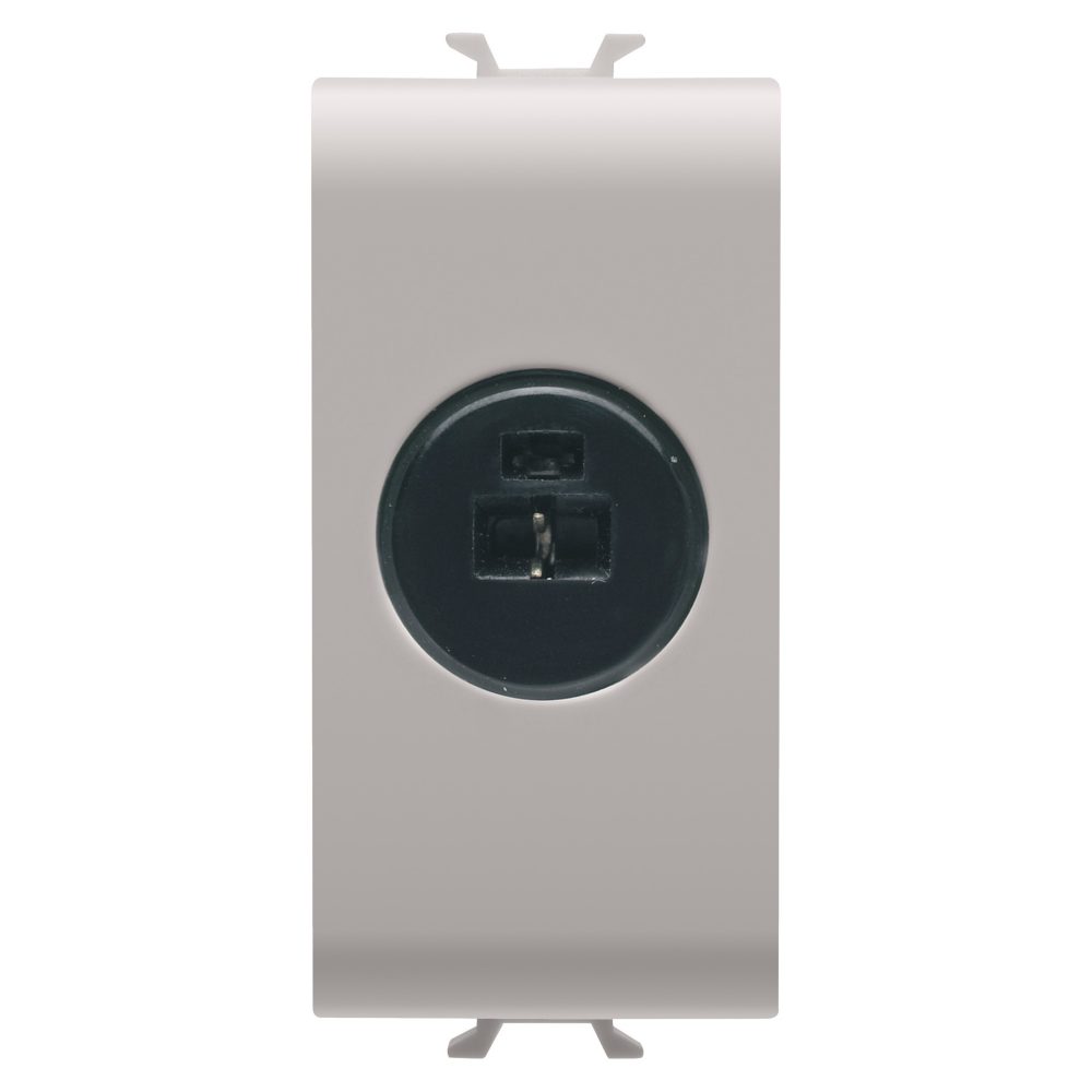  base audio y vídeo - para altavoz - 1 módulo - beige natural satinado - chorusmart