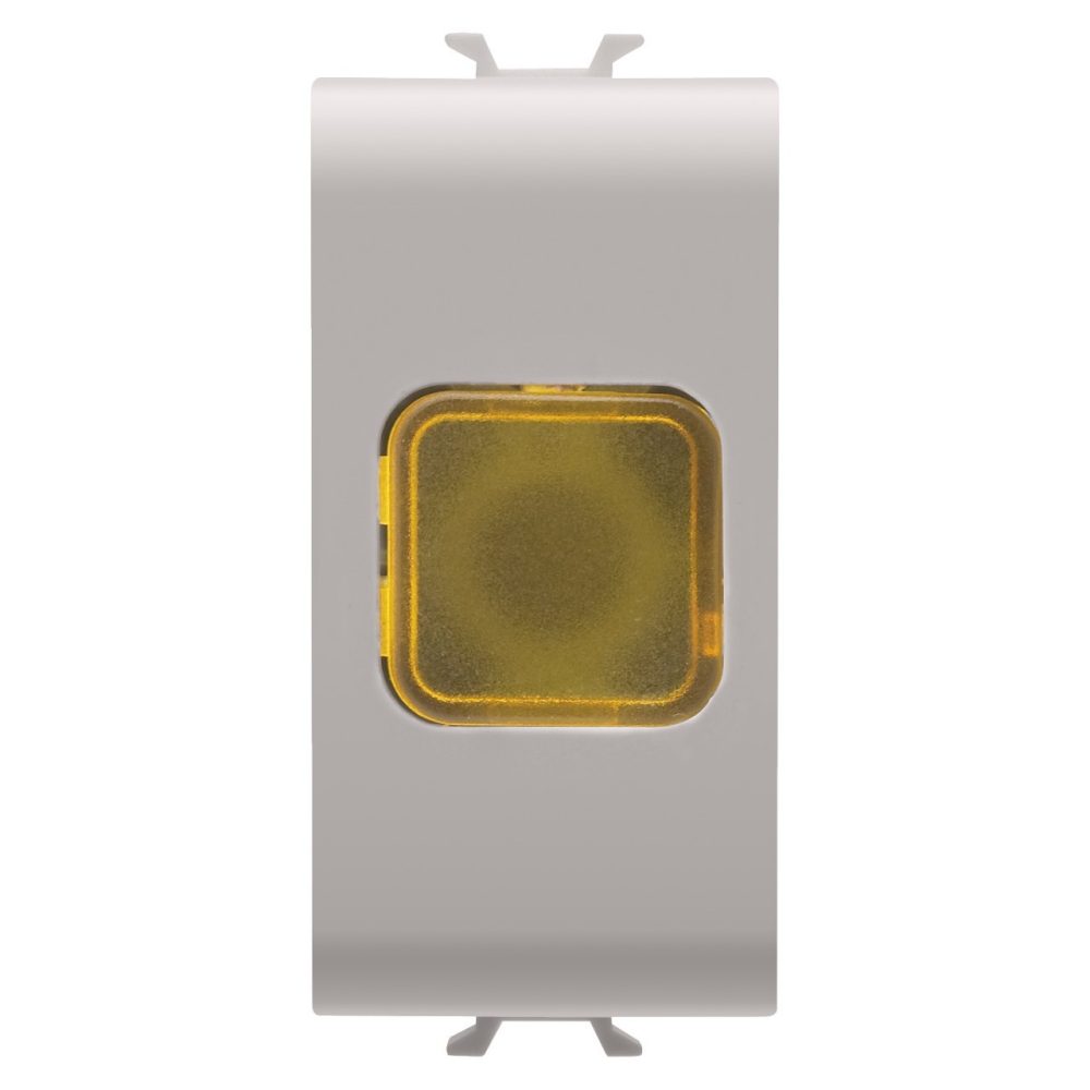  SPIA DI SEGNALAZIONE SINGOLA - AMBRA - 1 MODULO - NATURAL BEIGE SATINATO - CHORUSMART