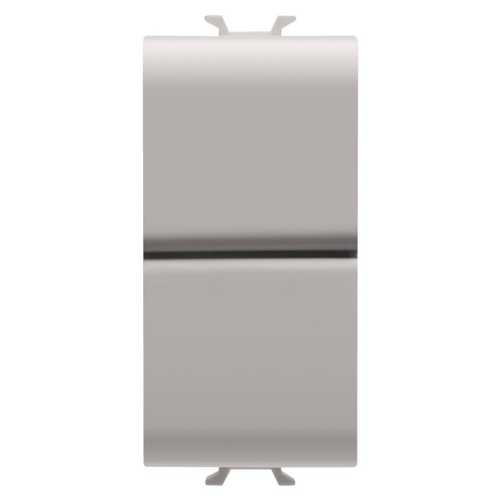  PUSH-BUTTON 1P 250V ac - NO+NO 16A - DOUBLE - 1 MODULE - NATURAL SATIN BEIGE - CHORUSMART