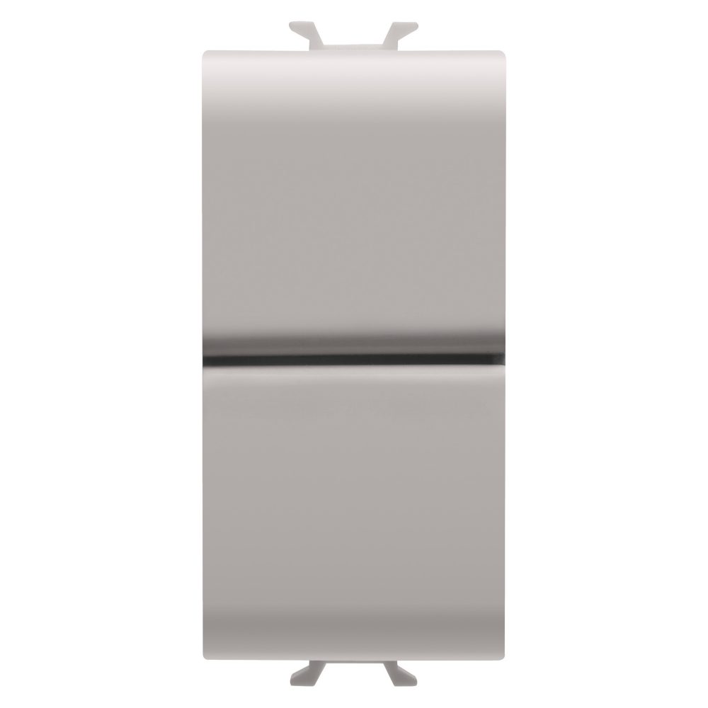  pulsador unipolar 250 vca - na+na 16a - doble - 1 módulo - beige natural satinado - chorusmart