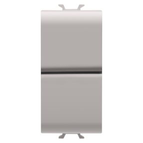 BUTON 1P 250V ac - NO+NO 16A - DUBLU - 1 MODUL - SATIN NATURAL BEJ - CHORUSMART