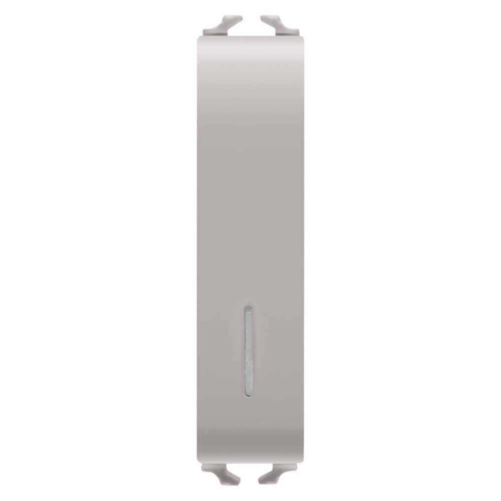  INTERRUTTORE UNIPOLARE 250V ac - 10AX ILLUMINABILE - CON DIFFUSORE - 1/2 MODULO - NATURAL BEIGE SATINATO - CHORUSMART
