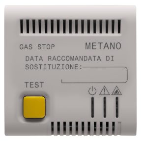 rivelatore gas metano - 12v ac/dc - 2 moduli - natural beige satinato - chorusmart