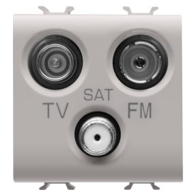 PRIZĂ TV-FM-SAT - DIRECT - 2 MODULE - BEJ SATINAT NATURAL - CHORUSMART