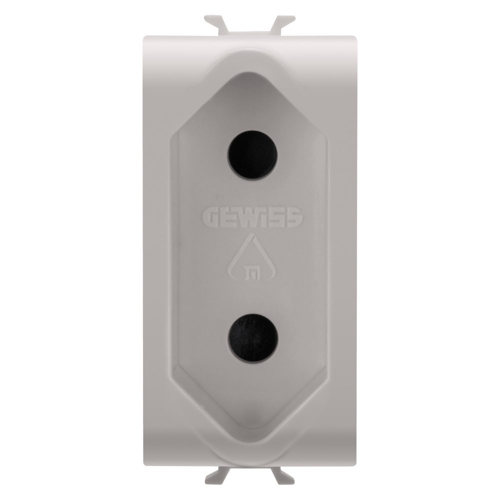  zásuvka dle izraelské normy 250 v ac – 2p 10 a – 1 modul – přírodní matná béžová – chorusmart
