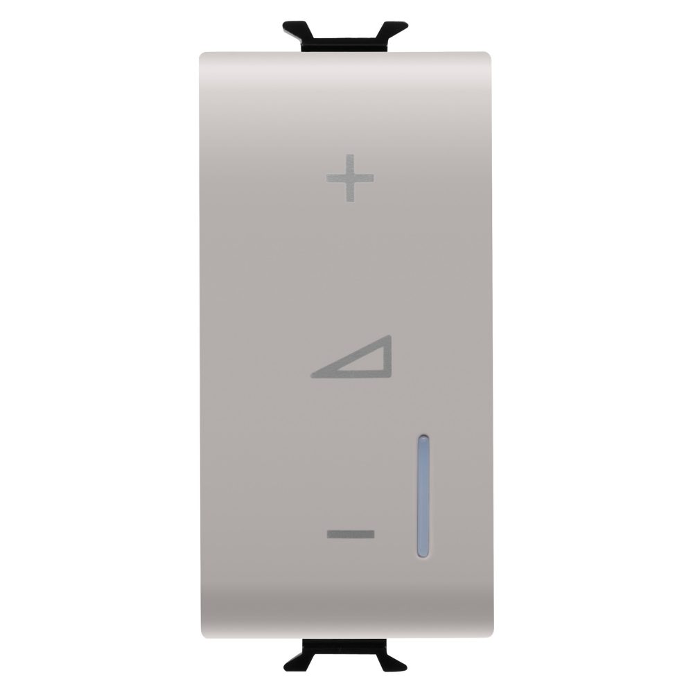  regolatore elettronico universale - a pulsante - 230v ac 50/60hz - 1 modulo - natural beige satinato - chorusmart
