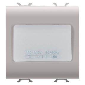 lampada autonoma di emergenza - 230vac 50/60hz 1h - 2 moduli - natural beige satinato - chorusmart