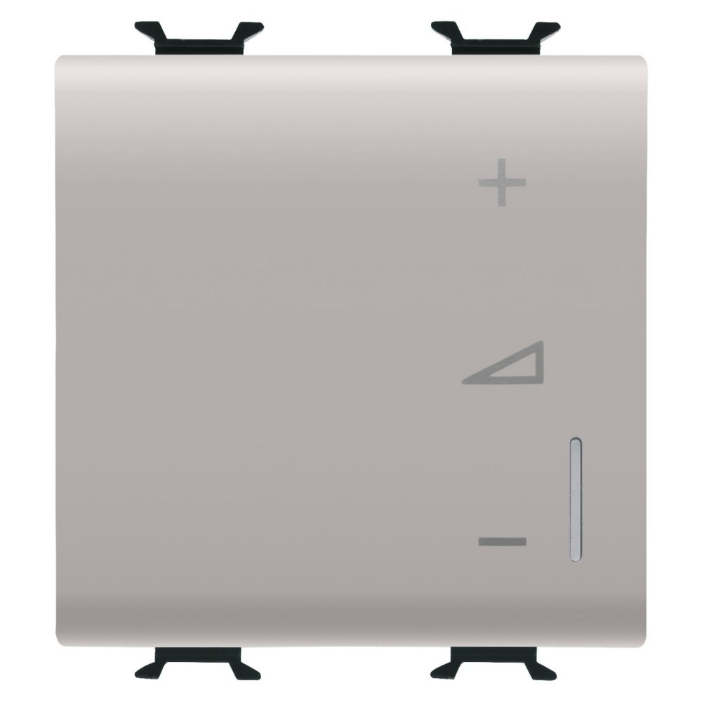  UNIVERSAL ELECTRONIC REGULATOR - PUSH-BUTTON - 230V ac 50/60Hz - 2 MODULES - NATURAL SATIN BEIGE - CHORUSMART