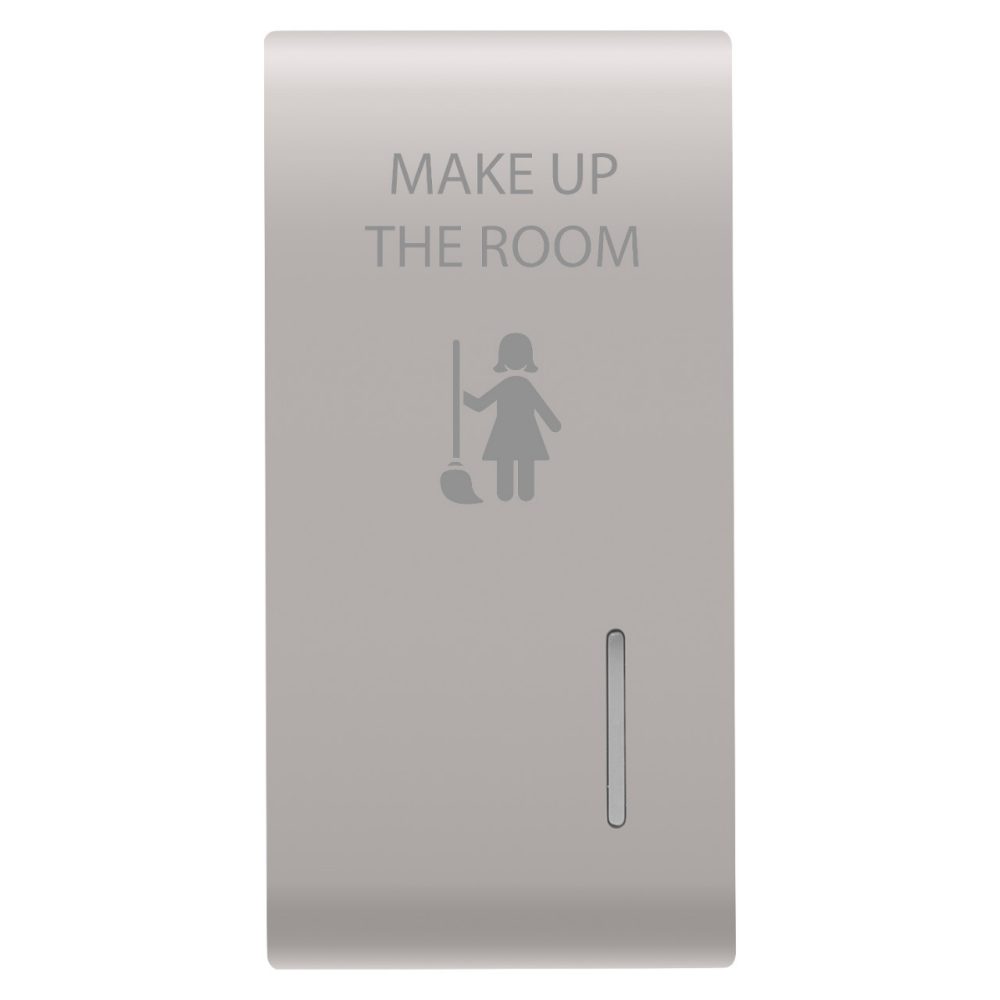 INTERCHANGEABLE BUTTON KEY - WITH DIFFUSER - MUR - 1 MODULE - NATURAL SATIN BEIGE - CHORUSMART