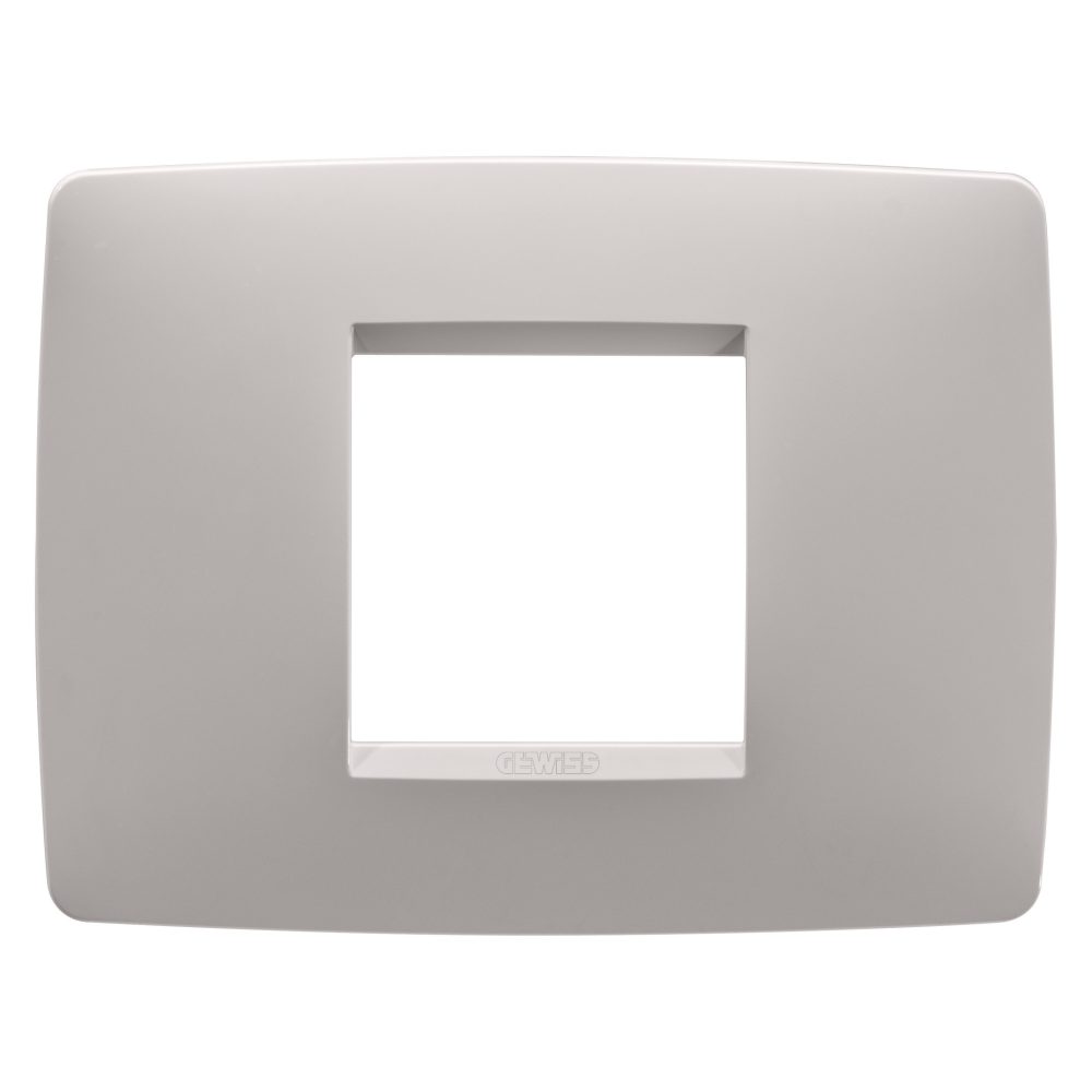  abdeckrahmen one - in lackiertem technopolymer - 2 modul - naturbeige - chorusmart