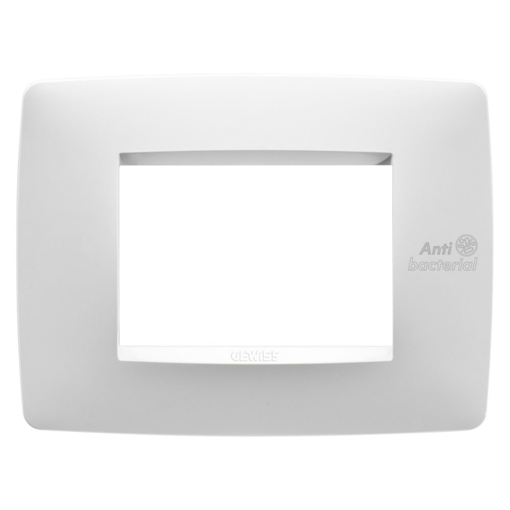  PLACA ONE - TECNOPOLÍMERO - 3 MÓDULOS - BLANCO - ANTIBACTERIAL - CHORUSMART