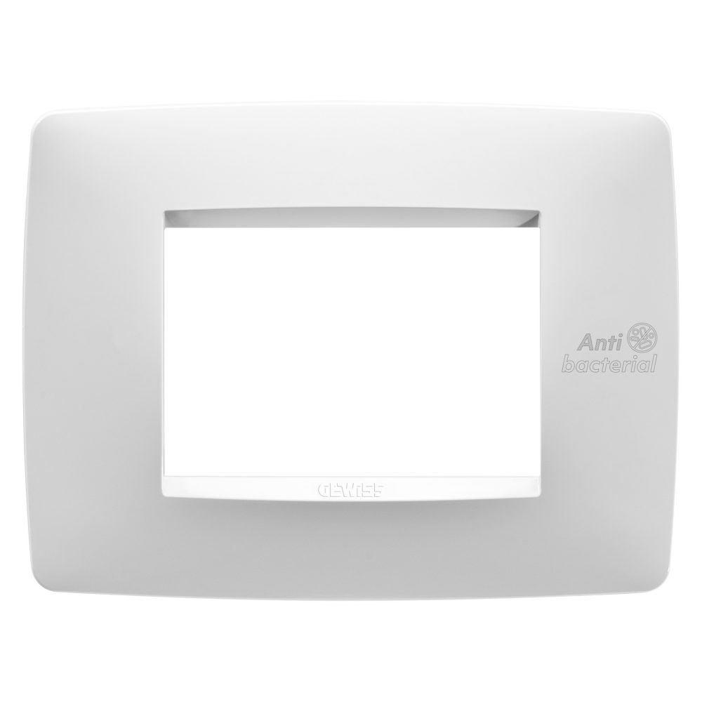  one plate - technopolymer - 3 modules - white - antibacterial - chorusmart