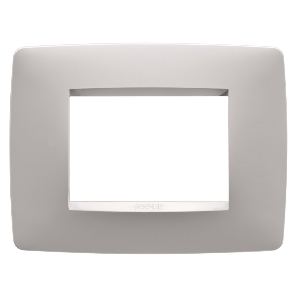  one plate - in painted technopolymer - 3 module - natural beige - chorusmart