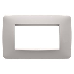 placa one - tecnopolímero barnizado - 4 módulos - beige natural - chorusmart