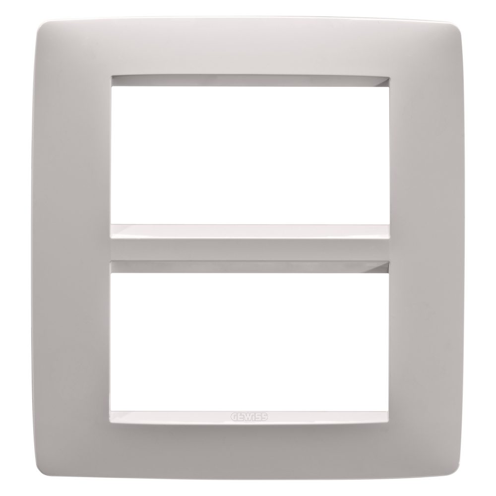  abdeckrahmen one - in lackiertem technopolymer - 8 modul - naturbeige - chorusmart