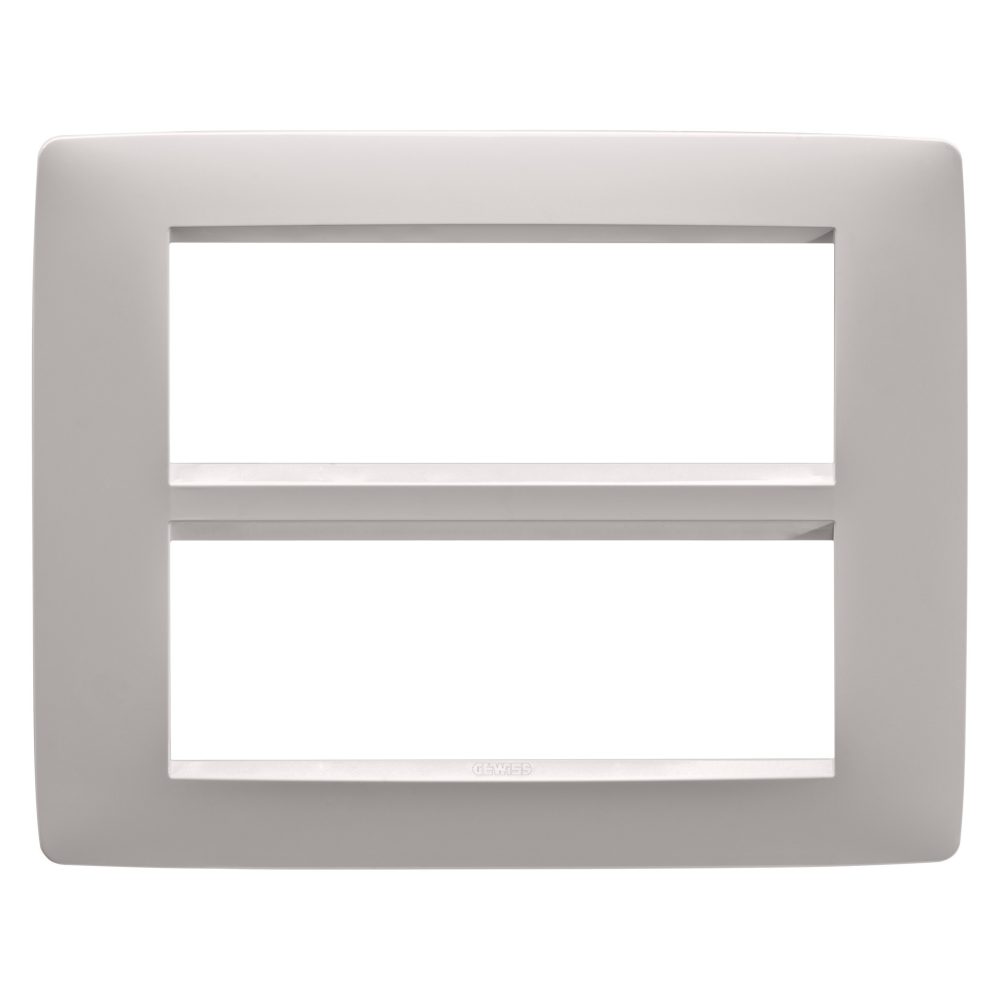  abdeckrahmen one - in lackiertem technopolymer - 12 modul - weiss satiniert - chorusmart
