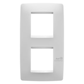 one international plate - technopolymer - 2+2 modules vertical - white - antibacterial - chorusmart